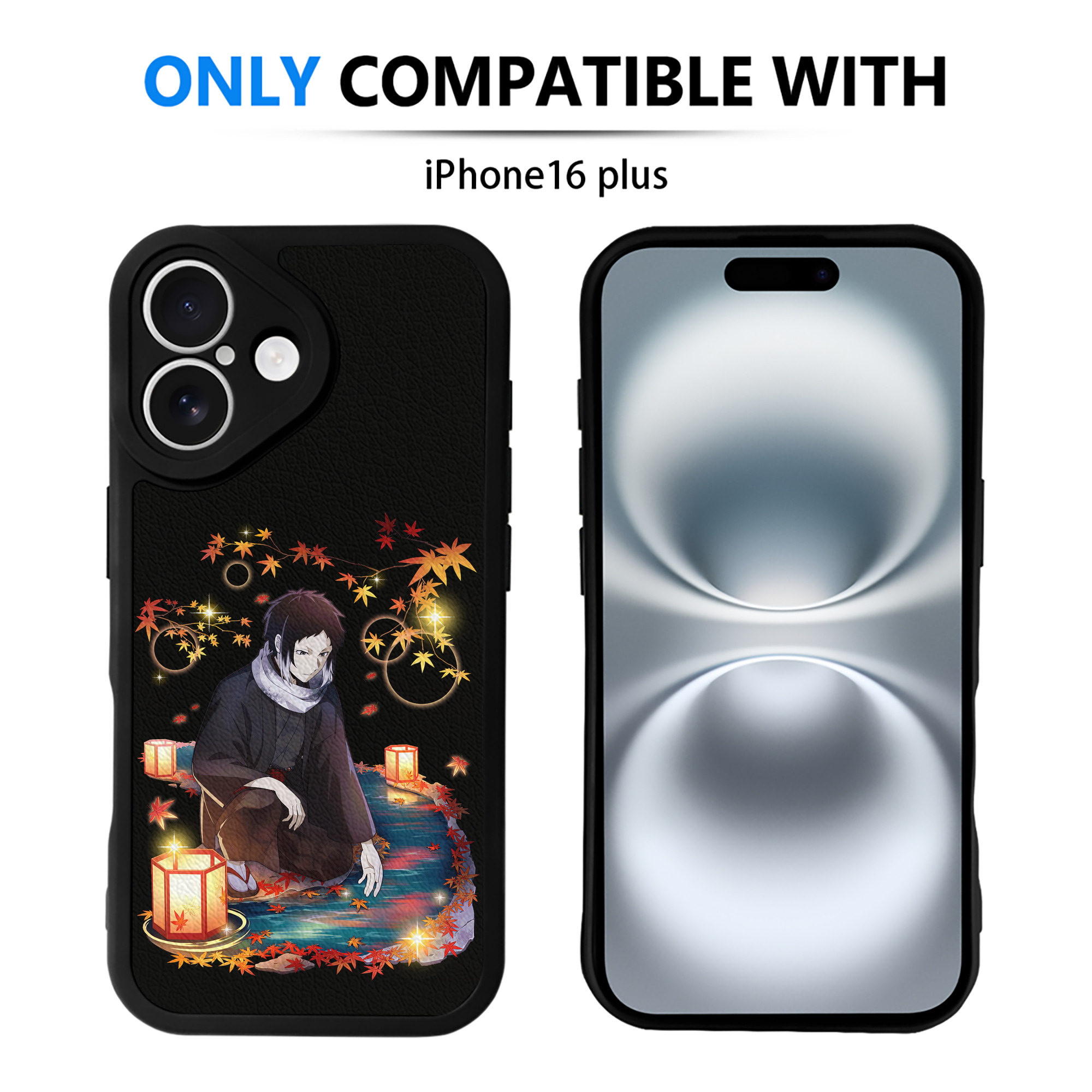 （画像用） 文豪ストレイドッグス Bungo Stray Dogs 【iPhone 16シリーズ対応】シリコンスマホケース（レザー調） 材質：シリコン